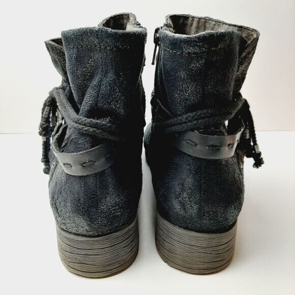 JANA | Germany Chunky Low Heel Shimmer Booties w/ Strap Detail Sz 9.5 US/ Eur 41 - Picture 10 of 15